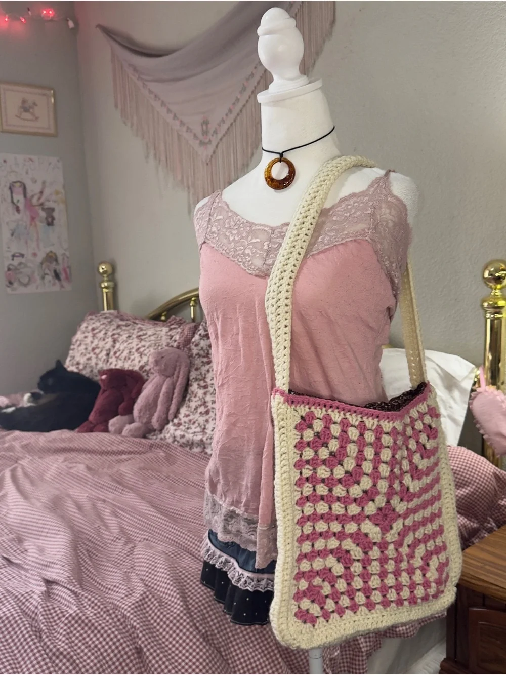 Handmade crochet shoulder